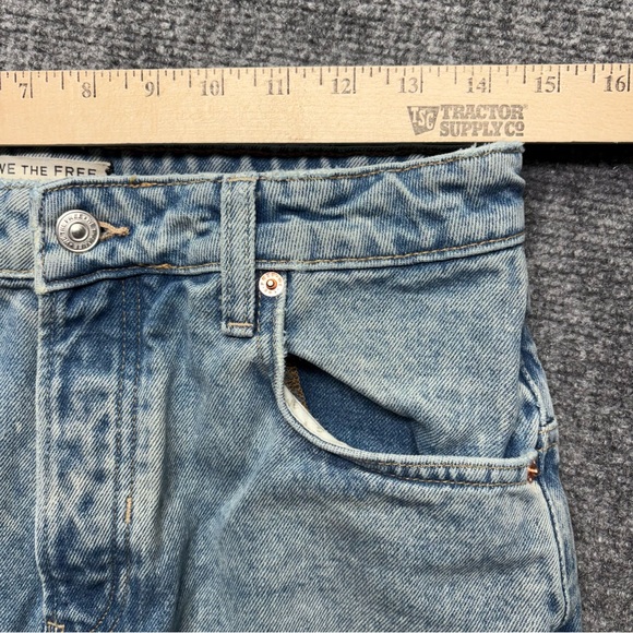 We The Free People Jeans Womens 26 Blue Deep Trance Dropped Boyfriend Baggy - Picture 7 of 13